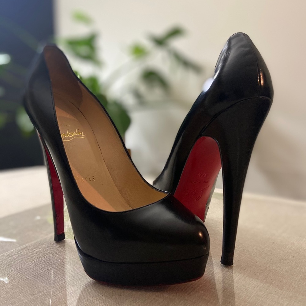 Christian Louboutin Bianca Black Platform Pumps